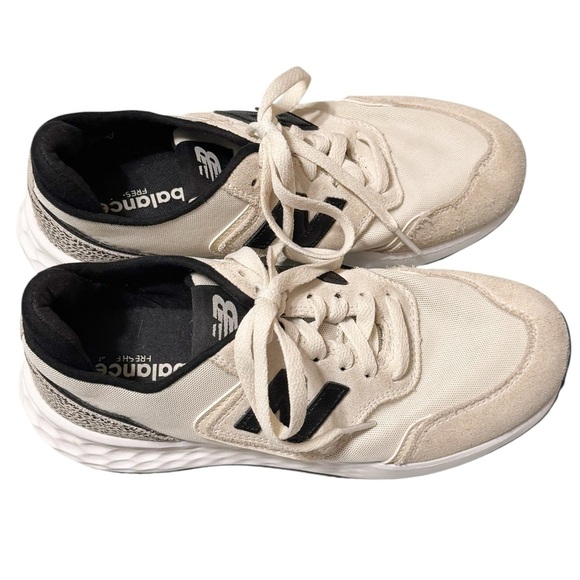 NEW BALANCE Women's Fresh Foam X70 Leopard Neutral Tan Cream Casual Sneakers - Picture 6 of 10